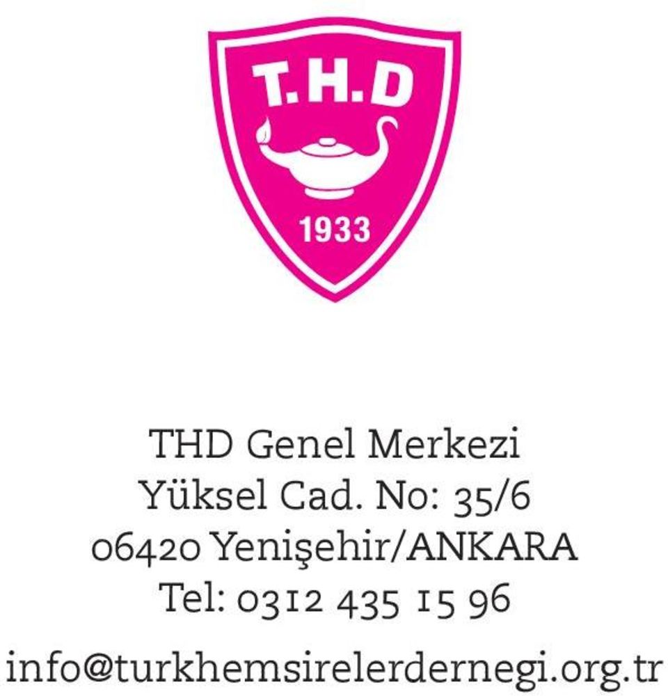 Yenişehir/ANKARA Tel: 0312