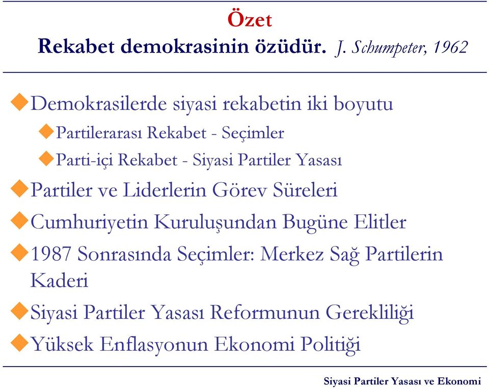 Parti-içi Rekabet - Siyasi Partiler Yasası Partiler ve Liderlerin Görev Süreleri Cumhuriyetin