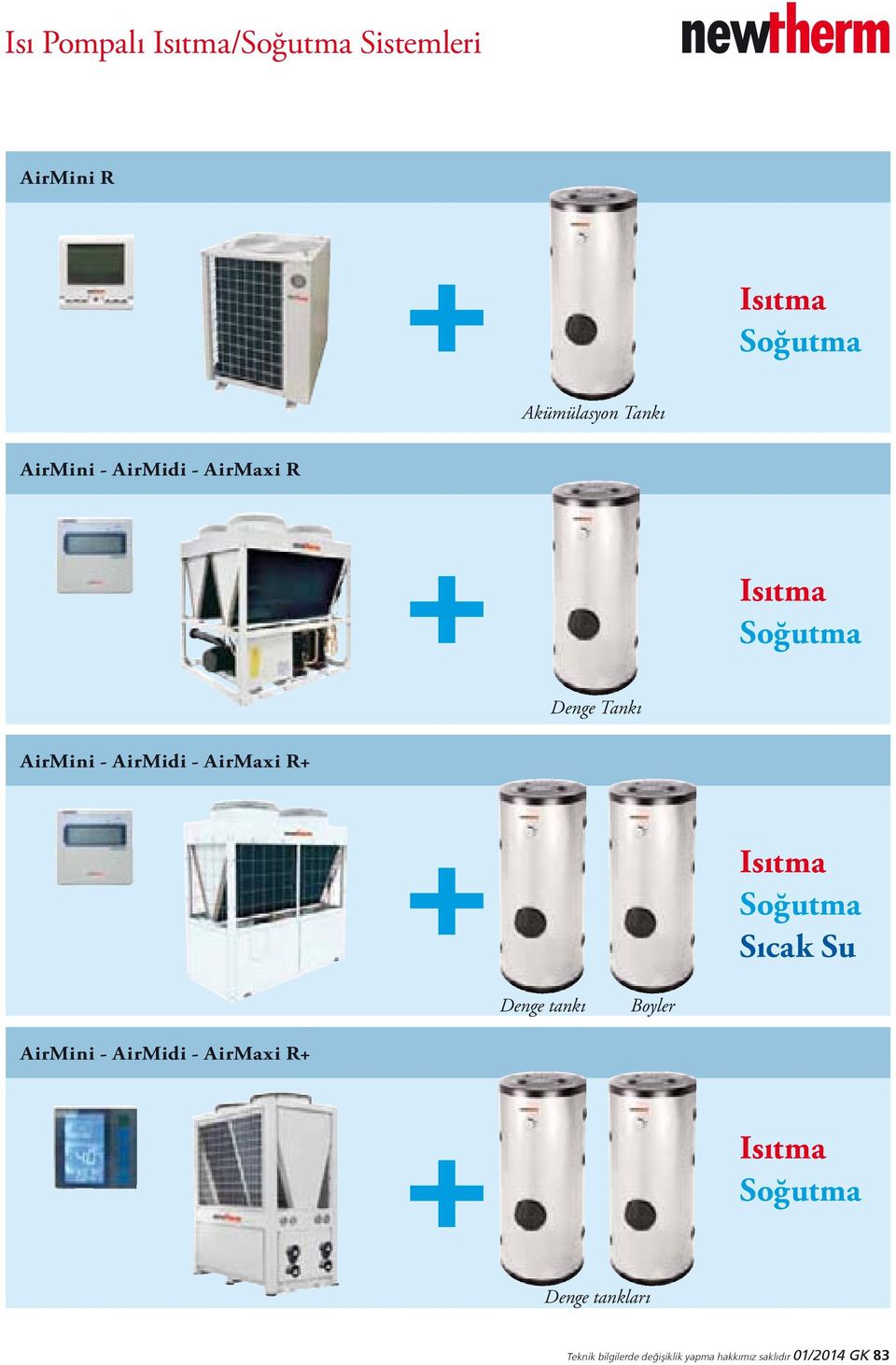 Sıcak Su Denge tankı Boyler AirMini - AirMidi - AirMaxi R+ Isıtma Soğutma