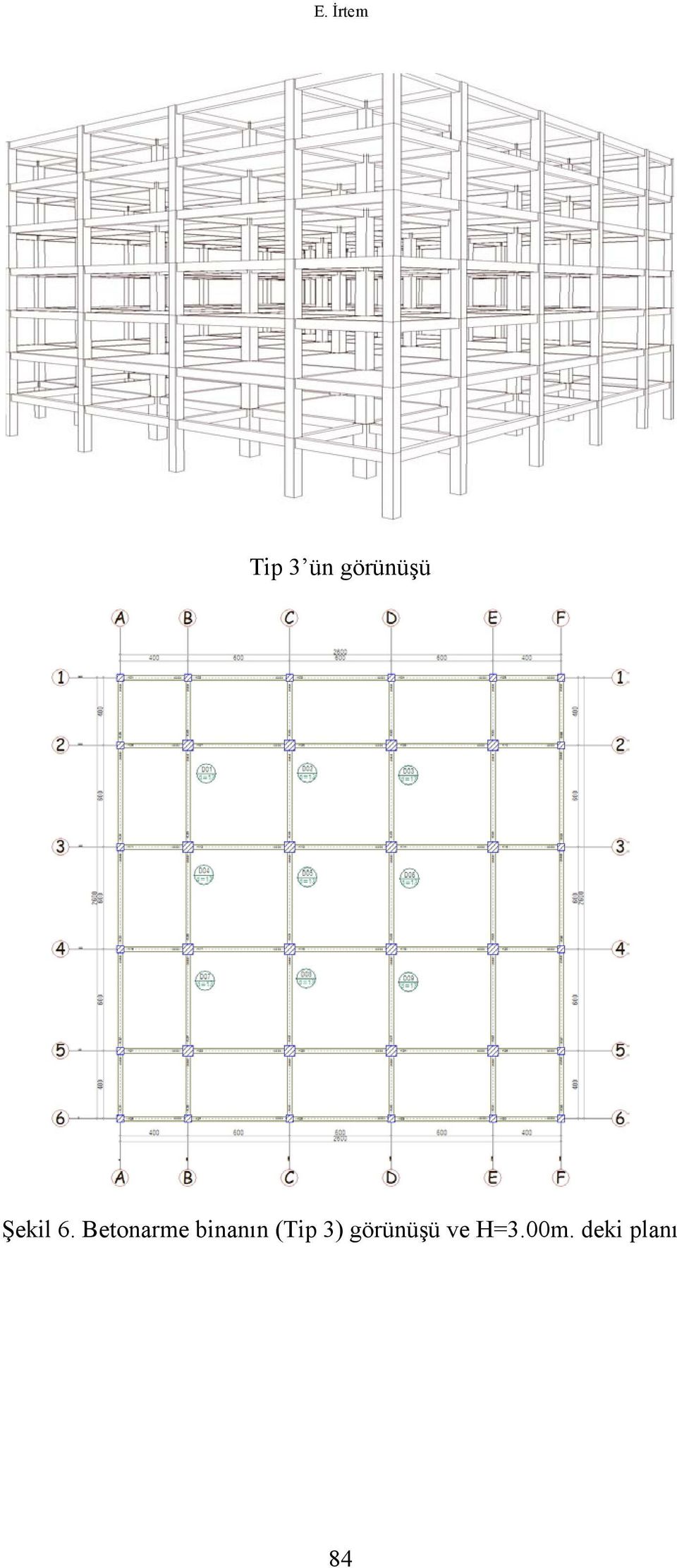 Betonarme binanın (Tip