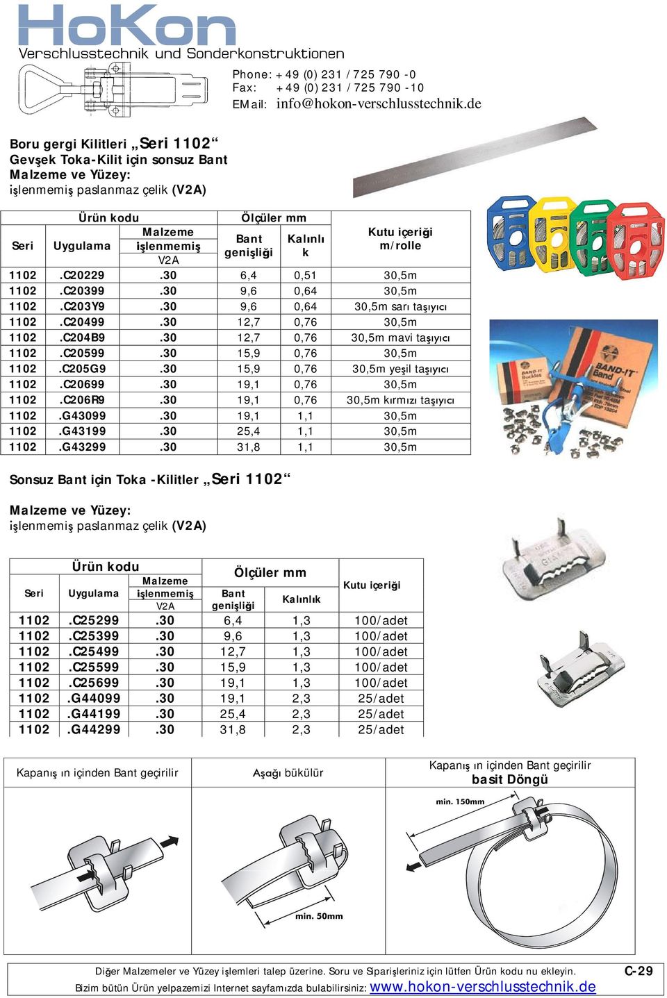 30 19,1 0,76 30,5m 1102.C206R9.30 19,1 0,76 30,5m k rm ta 1102.G43099.30 19,1 1,1 30,5m 1102.G43199.30 25,4 1,1 30,5m 1102.G43299.