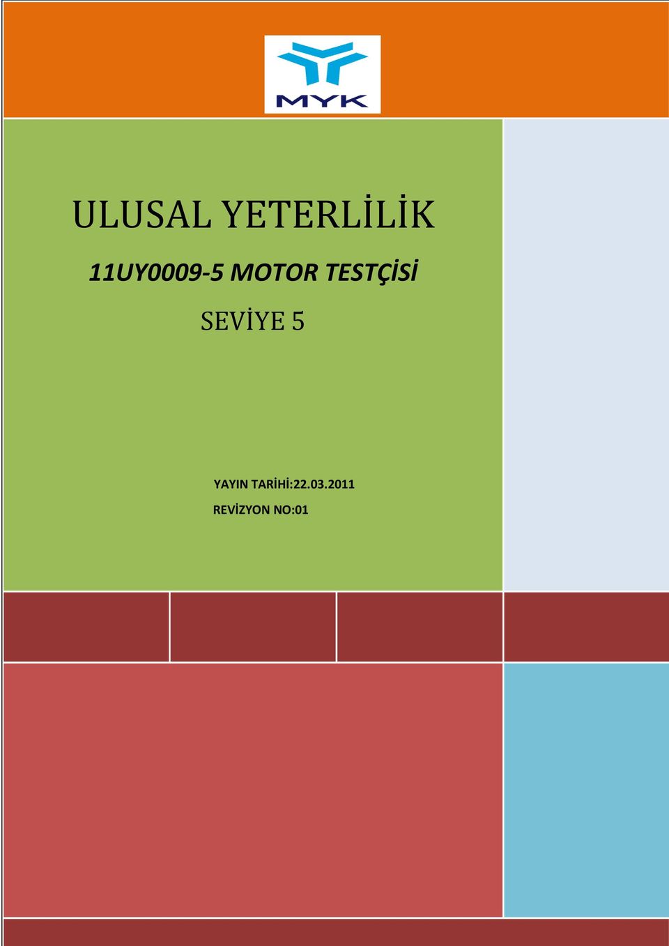 MOTOR TESTÇİSİ Turan SEVİYE 5 YAYIN TARİHİ:22.03.