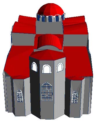 Z. Duran, G. Toz Şekil 6. ArcView 3D Analyst modülü üzerinde renk atanarak elde edilmiş bina modeli dokümantasyonunu sağlar.