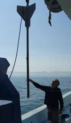 Sedimantolojik veriler: MAREM projesi kapsamında İlk defa 2008 senesi yaz ayağı çalışmasında Marmara Denizi genelinde Ağırlık-Karot (Gravity-Core) yöntemi kullanılarak sediman ile ilgili biyolojik,