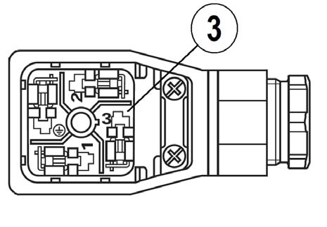 4.2. Kablo Bağlantıları Şekil 3 İletkenlik duyargası elektrik konektörü Duyarga paketinin içinden çıkan elektrik konektöründeki (1) nolu vida sökülerek, (2) nolu kapak çıkarılır (Şekil 3).