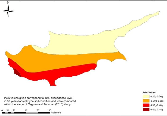 Kıbrıs Dünya daki depremlerin yaklaşık %15 nin meydana geldiği, Türkiye yi de kateden ve Girit in Güneyinden başlayıp Kıbrıs adasından geçerek, Türkiye üzerinde "Kuzey Anadolu Fayı" ile birleşen