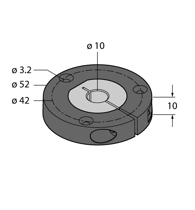 P1-Ri-QR24 1590921 Positioning element, for Ø 20 mm shafts P2-Ri-QR24 1590922 Positioning element, for Ø 14 mm shafts P3-Ri-QR24 1590923 Positioning element, for Ø 12 mm shafts P4-Ri-QR24 1590924