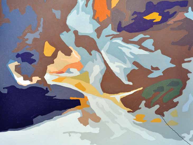 abdülkadir öznülüer gökkuşağı / rainbow 2013 tuval üzeri akrilik / acrylic on canvas, 180 x 60 cm.