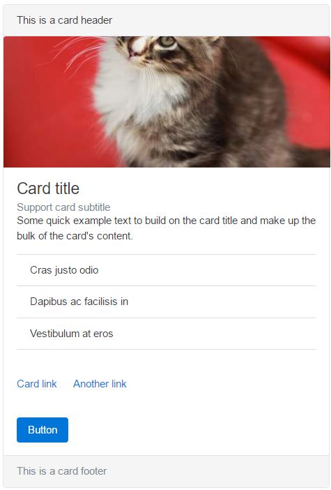 3.3 Well, Panel ve Thumbnail yerine yeni bileşen: Card Bootstrap, 3.