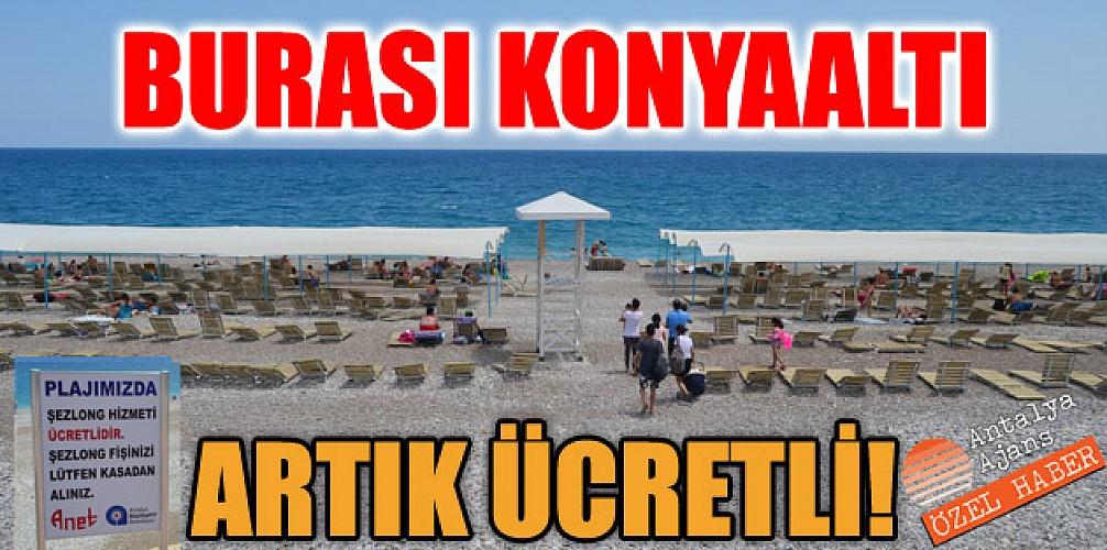 ÇEVRE KORUMA VE KONTROL DAİRESİ BAŞKANLIĞI 2015 yılı yaz sezonunda Konyaaltı nda 1,2,3,4 ve 5 nolu plajlarda şezlong, şemsiye, duş gibi tüm plaj hizmetleri 2014 yılında da olduğu gibi yine ücretsiz