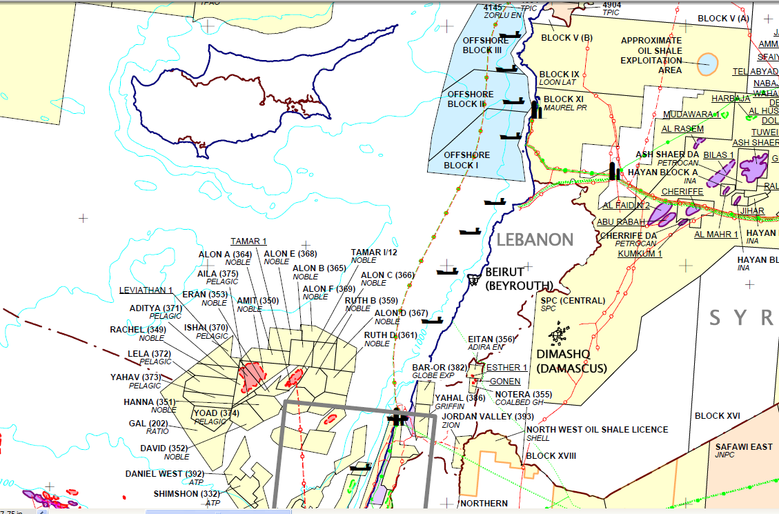 İsrail deki Son Keşifler Laviathan (2010) 16 trillion cubic feet (Tcf) 1645 m Water Depth 130 km away