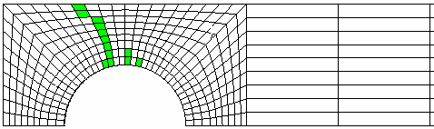 3 b) 45 dereceli tabakadaki hasar, F =455 N c) 9 dereceli tabakadaki hasar, F = 65 N Şekil 7.48. (Devam) [/±45/9] s konfigürasyonu hasar dağılımı (W/D =, E/D = ) Şekil 7.