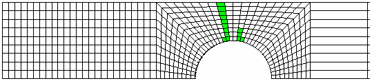 3 a) dereceli tabakadaki hasar, F = 534 N b) 45 dereceli tabakadaki hasar, F = 5463 N c) 9 dereceli tabakadaki hasar, F = N Şekil 7.5. [/±45/9] s konfigürasyonu için hasar dağılımı (W/D =, E/D = 3) Şekil 7.