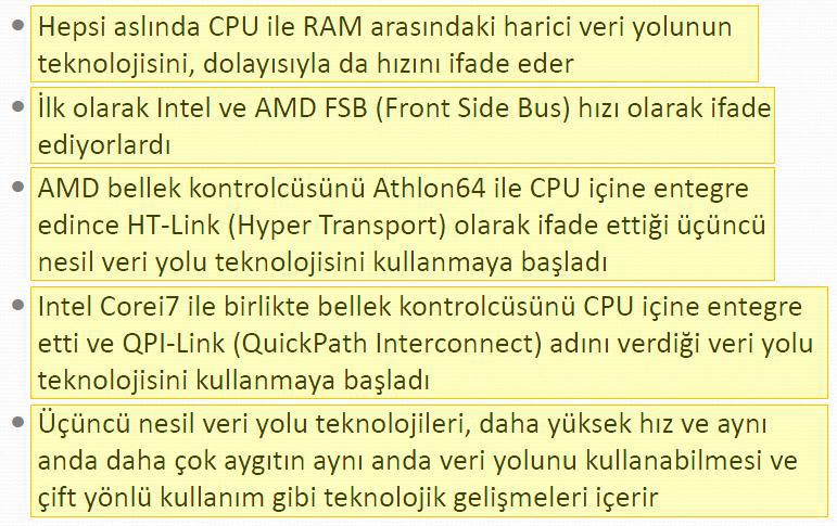 FSB, HT-Link, QPI-Link