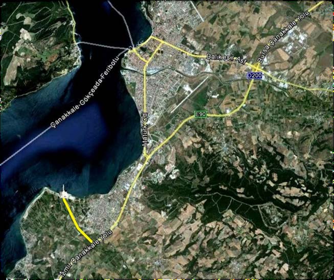 Çanakkale Boğazı nın içerisinde yer alan Çanakkale (Kepez) Limanı, boğazın güney girişine 11 deniz mili,