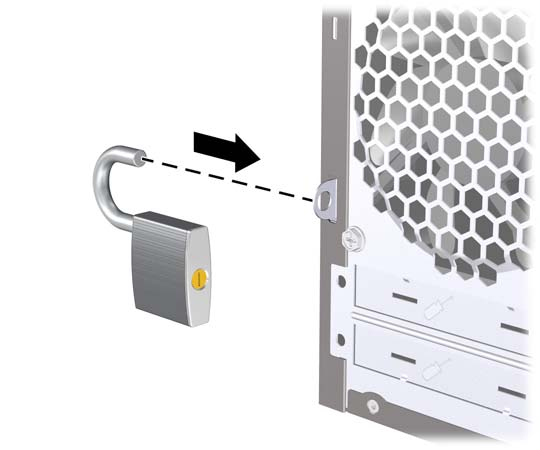 Güvenlik Kilidi Takma Aşağıda ve sonraki sayfalarda gösterilen emniyet kilitleri, bilgisayarın kilitlenmesi için kullanılabilir.