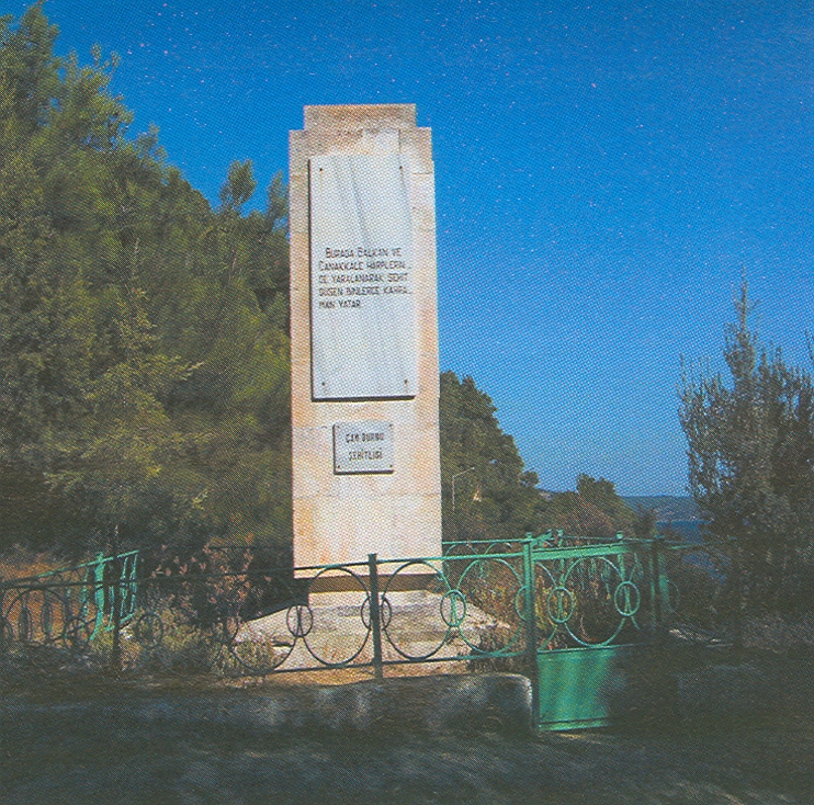 ÇAMBURNU ŞEHİTLER ANITI Çamburnu Şehitler Anıtı, Kilitbahir-Eceabat yolu kenarında Çamburnu mevkisindedir. Burası Millî Park Merkezi nin 200 metre güneyinde, Kilitbahir in 2,5 km kuzeyinde kalır.