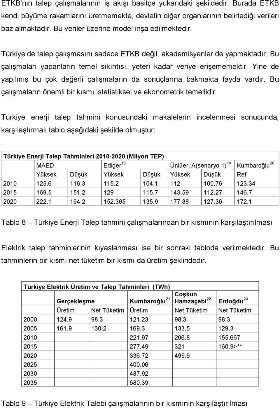 Yine de yapılmış bu çok değerli çalışmaların da sonuçlarına bakmakta fayda vardır. Bu çalışmaların önemli bir kısmı istatistiksel ve ekonometrik temellidir.