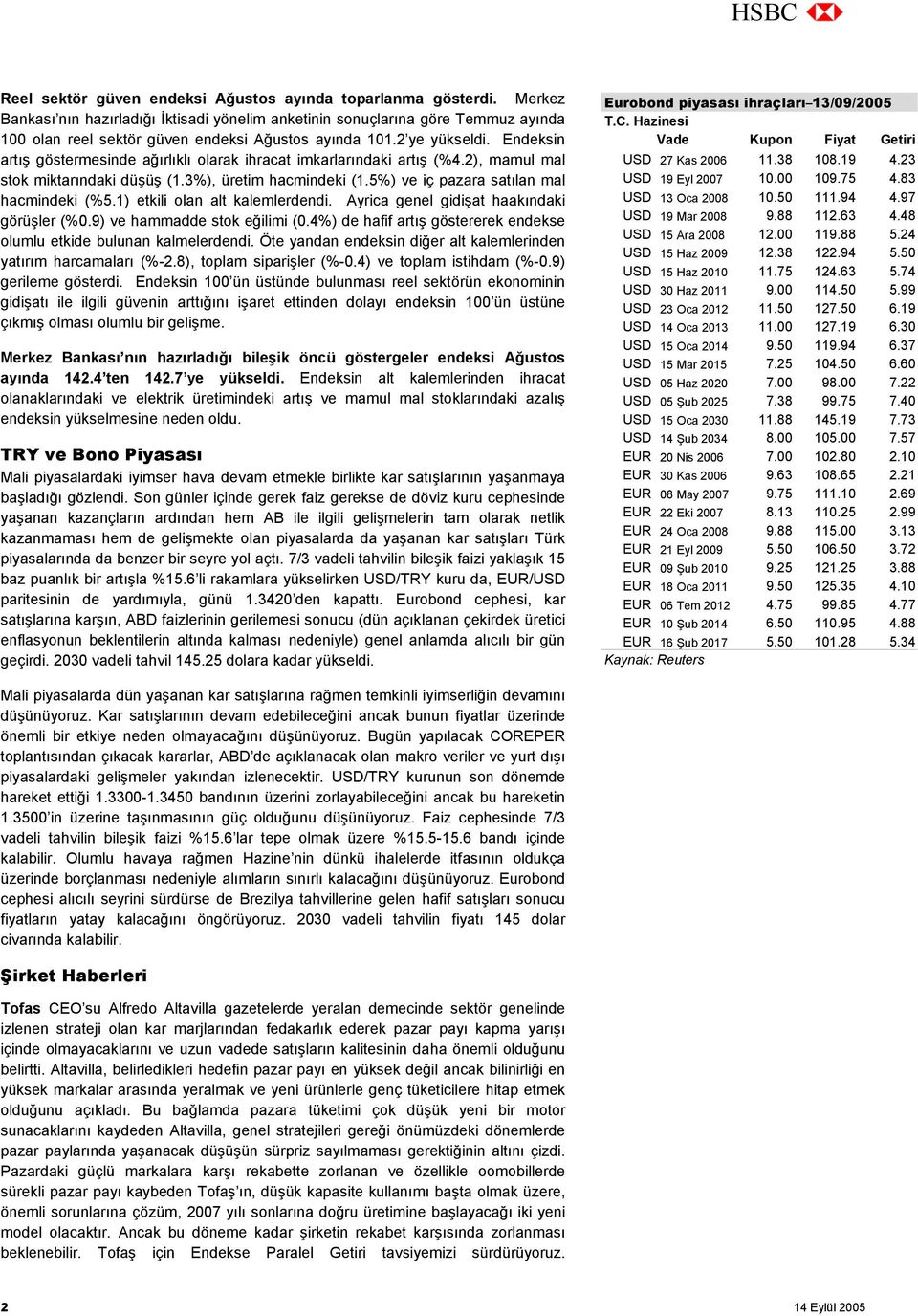 Endeksin artış göstermesinde ağırlıklı olarak ihracat imkarlarındaki artış (%4.2), mamul mal stok miktarındaki düşüş (1.3%), üretim hacmindeki (1.5%) ve iç pazara satılan mal hacmindeki (%5.