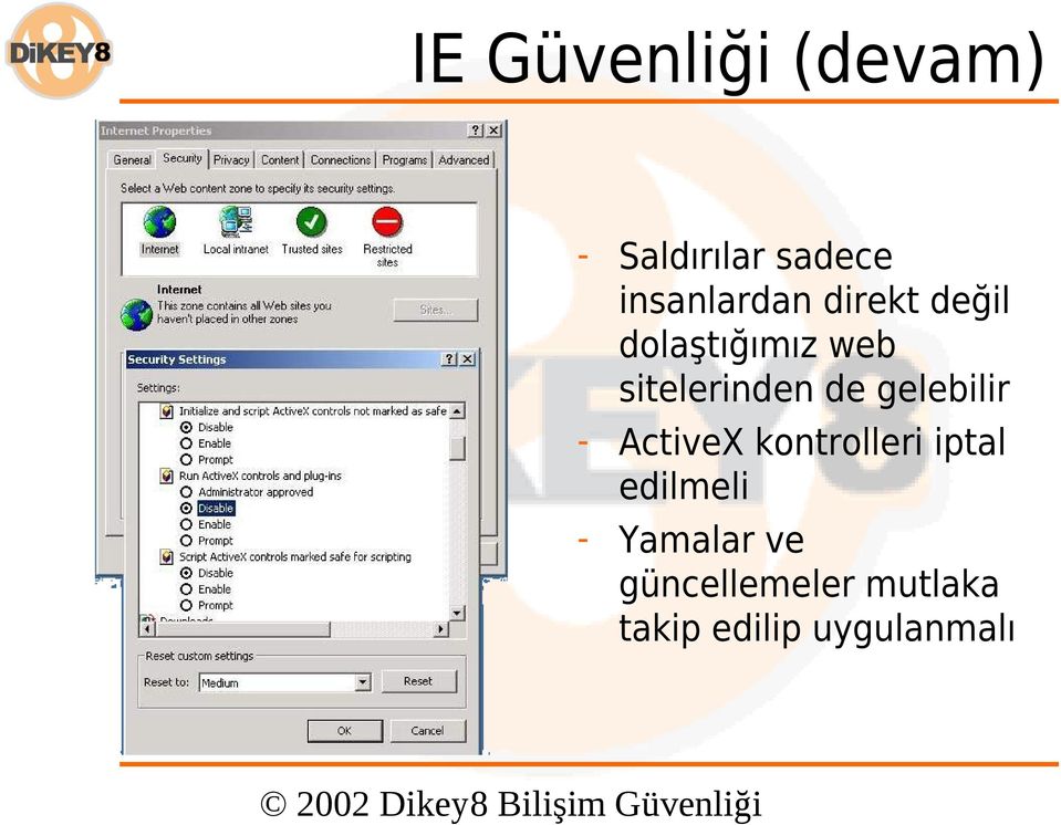 sitelerinden de gelebilir - ActiveX kontrolleri