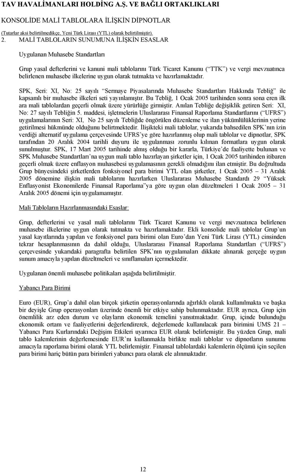 Bu Tebliğ, 1 Ocak tarihinden sonra sona eren ilk ara mali tablolardan geçerli olmak üzere yürürlüğe girmiştir. Anılan Tebliğe değişiklik getiren Seri: XI, No: 27 sayılı Tebliğin 5.