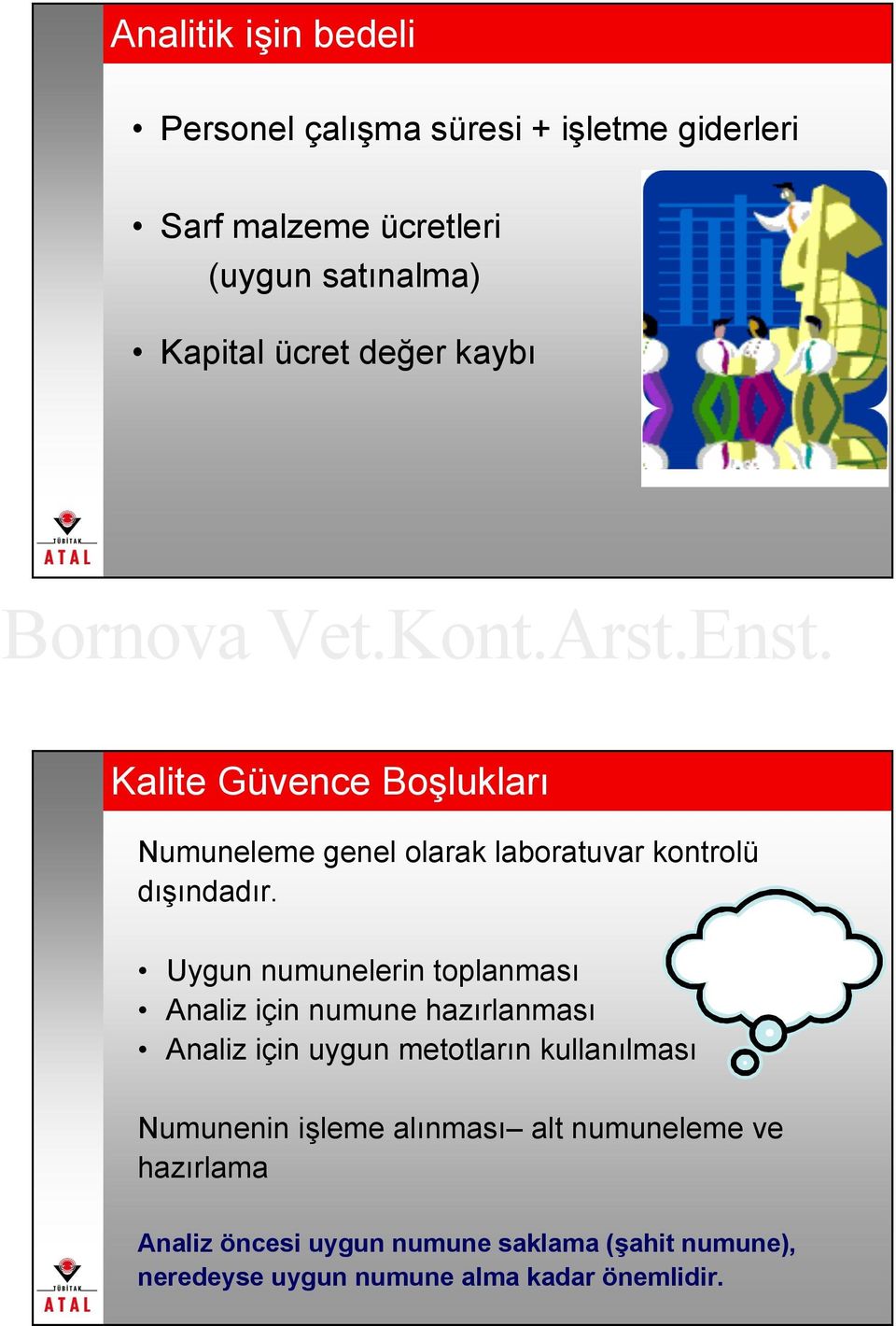 Uygun numunelerin toplanması Analiz için numune hazırlanması Analiz için uygun metotların kullanılması Numunenin