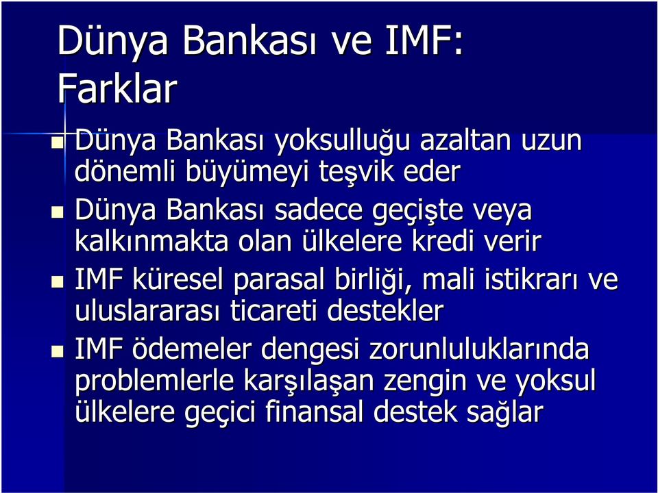 parasal birliği, i, mali istikrarı ve uluslararası ticareti destekler IMF ödemeler dengesi