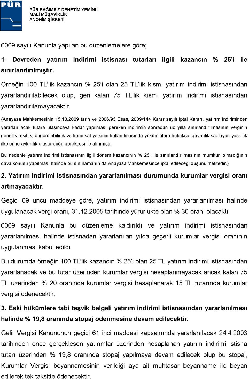 (Anayasa Mahkemesinin 15.10.