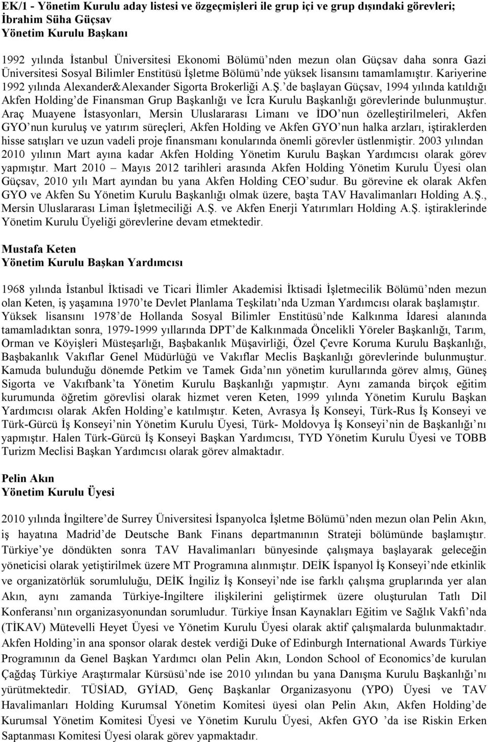 de başlayan Güçsav, 1994 yılında katıldığı Akfen Holding de Finansman Grup Başkanlığı ve İcra Kurulu Başkanlığı görevlerinde bulunmuştur.