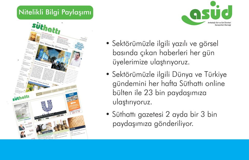 Sektörümüzle ilgili Dünya ve Türkiye gündemini her hafta Süthattý online