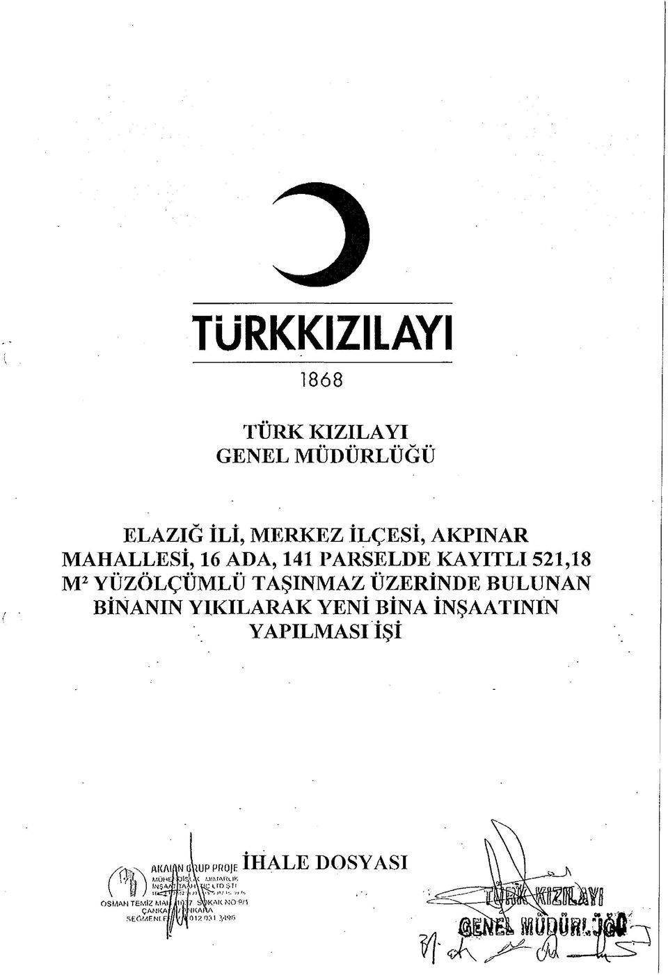 PARSELDE KAYITLI 521,18 M2 YÜZÖLÇÜMLÜ TAŞINMAZ ÜZERİNDE