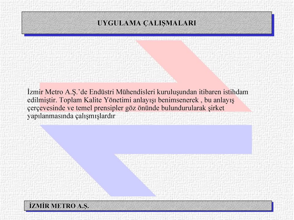 de Endüstri Mühendisleri kuruluşundan itibaren istihdam