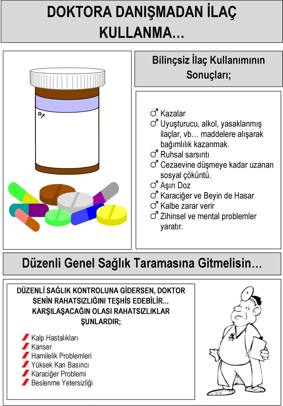 Aşırı Doz Karaciğer ve Beyin de Hasar Kalbe zarar verir Zihinsel ve mental problemler yaratır.