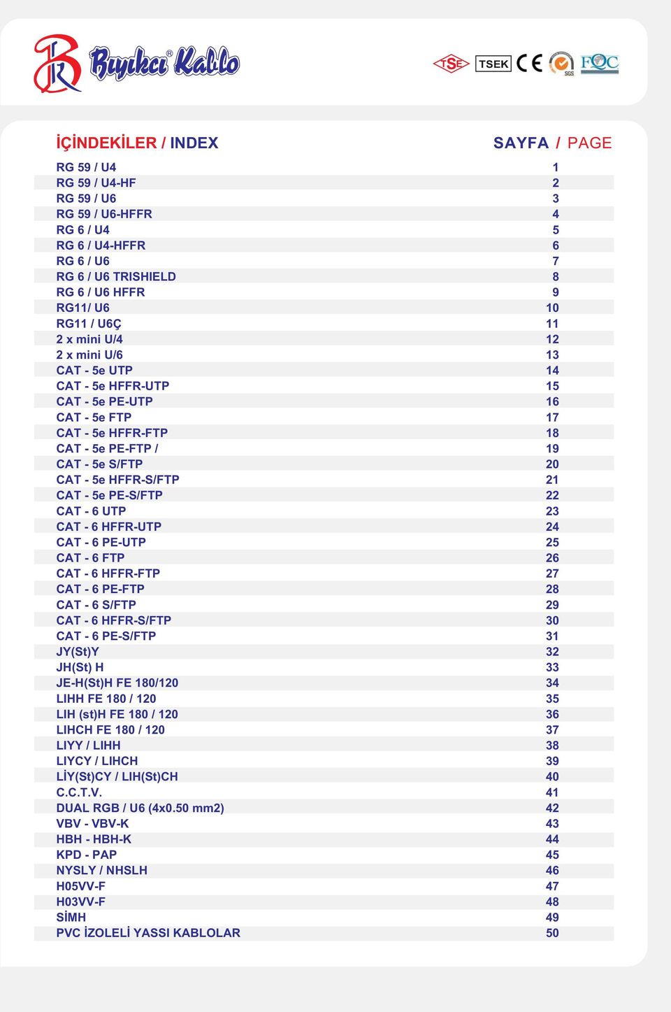 PE-FTP CAT - S/FTP CAT - HFFR-S/FTP CAT - PE-S/FTP JY(St)Y JH(St) H JE-H(St)H FE 18/1 LIHH FE 18 / 1 LIH (st)h FE 18 / 1 LIHCH FE 18 / 1 LIYY / LIHH LIYCY / LIHCH LÝY(St)CY / LIH(St)CH C.C.T.V.