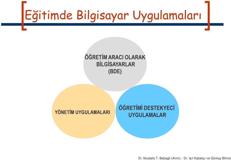 OLARAK BİLGİSAYARLAR (BDE)