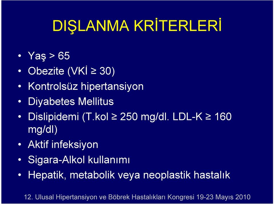 Dislipidemi (T.kol 250 mg/dl.