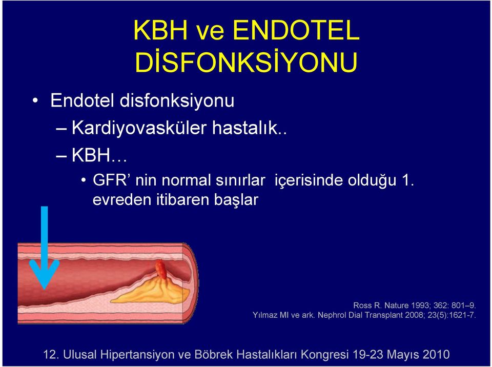 . KBH GFR nin normal sınırlar içerisinde olduğu 1.