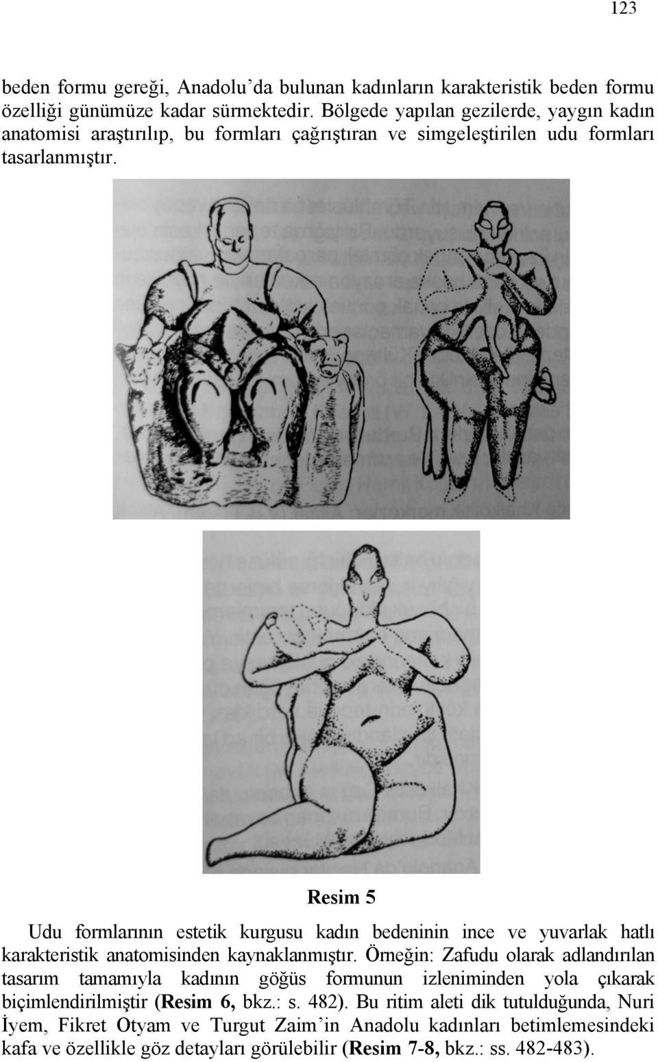 Resim 5 Udu formlarının estetik kurgusu kadın bedeninin ince ve yuvarlak hatlı karakteristik anatomisinden kaynaklanmıştır.