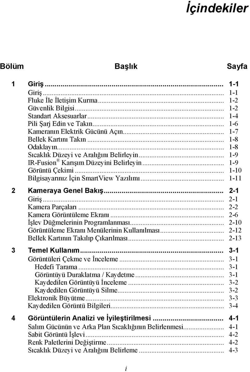 .. 1-10 Bilgisayarınız İçin SmartView Yazılımı... 1-11 2 Kameraya Genel Bakış... 2-1 Giriş... 2-1 Kamera Parçaları... 2-2 Kamera Görüntüleme Ekranı... 2-6 İşlev Düğmelerinin Programlanması.