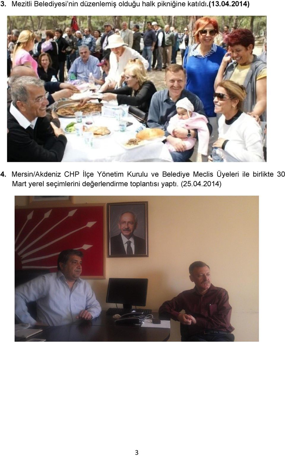 Mersin/Akdeniz CHP İlçe Yönetim Kurulu ve Belediye Meclis