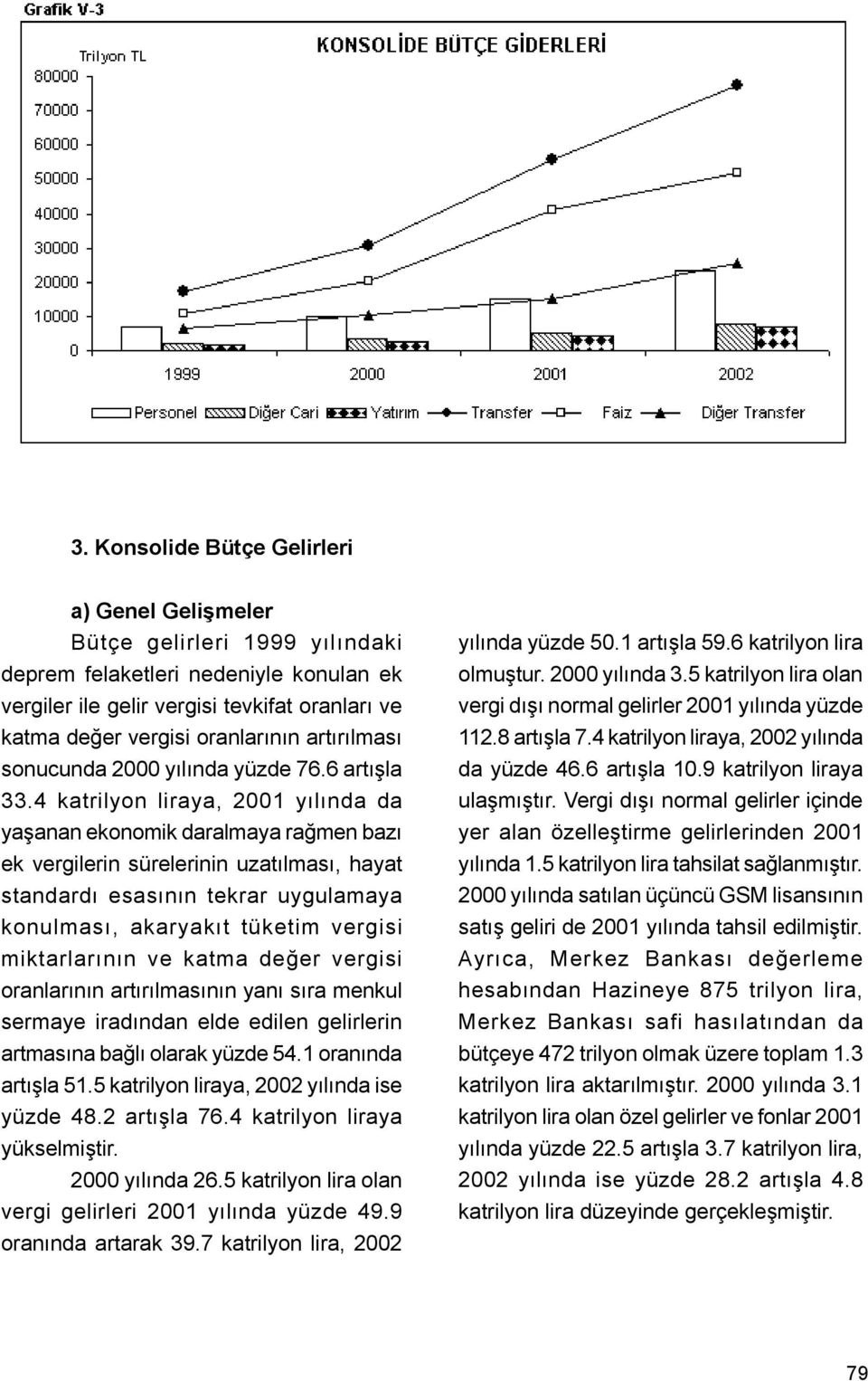 4 katrilyon liraya, 2001 yýlýnda da yaþanan ekonomik daralmaya raðmen bazý ek vergilerin sürelerinin uzatýlmasý, hayat standardý esasýnýn tekrar uygulamaya konulmasý, akaryakýt tüketim vergisi