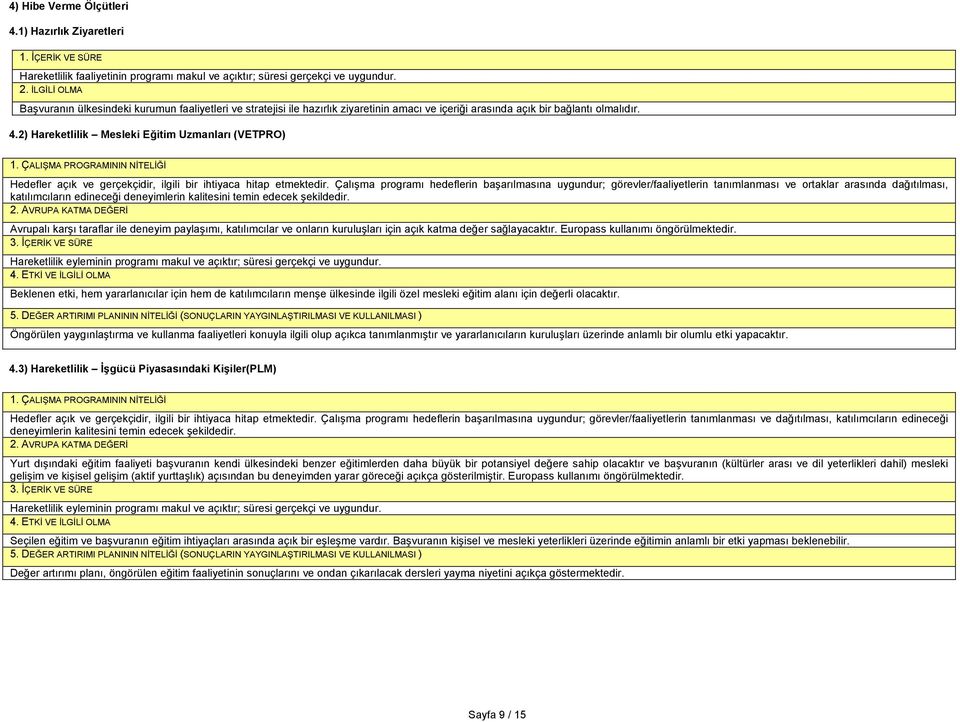 2) Hareketlilik Mesleki Eğitim Uzmanları (VETPRO) Hedefler açık ve gerçekçidir, ilgili bir ihtiyaca hitap etmektedir.