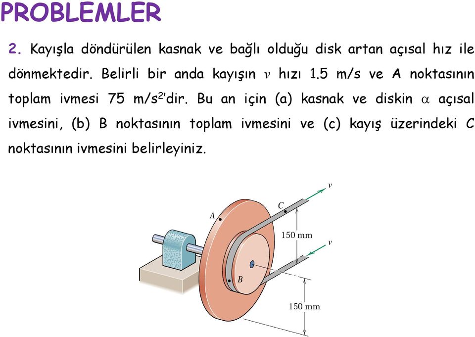 elili bi nd kyışın hızı 1.5 ms e noktsının toplm imesi 75 ms di.