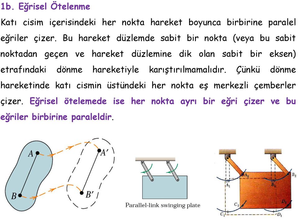 eksen) etfındki dönme heketiyle kıştıılmmlıdı.