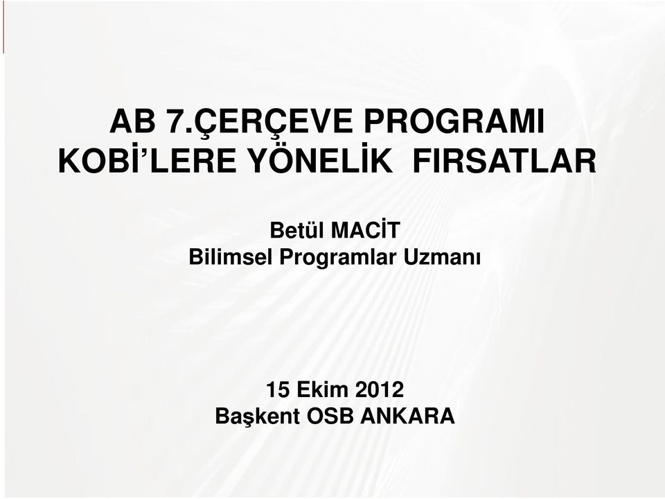 MACİT Bilimsel Programlar