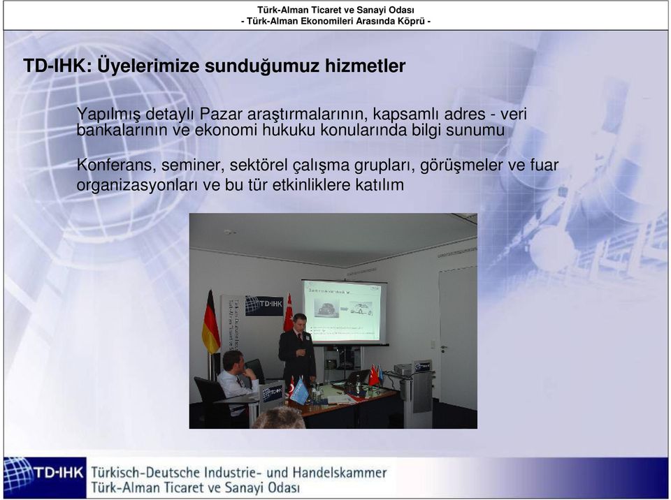 hukuku konularında bilgi sunumu Konferans, seminer, sektörel çalışma