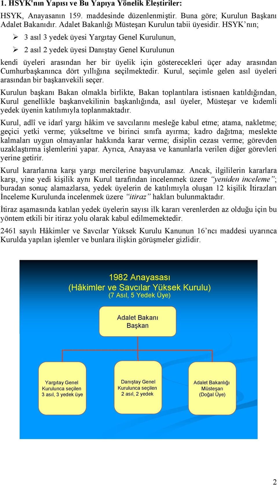 dört yıllığına seçilmektedir. Kurul, seçimle gelen asıl üyeleri arasından bir başkanvekili seçer.