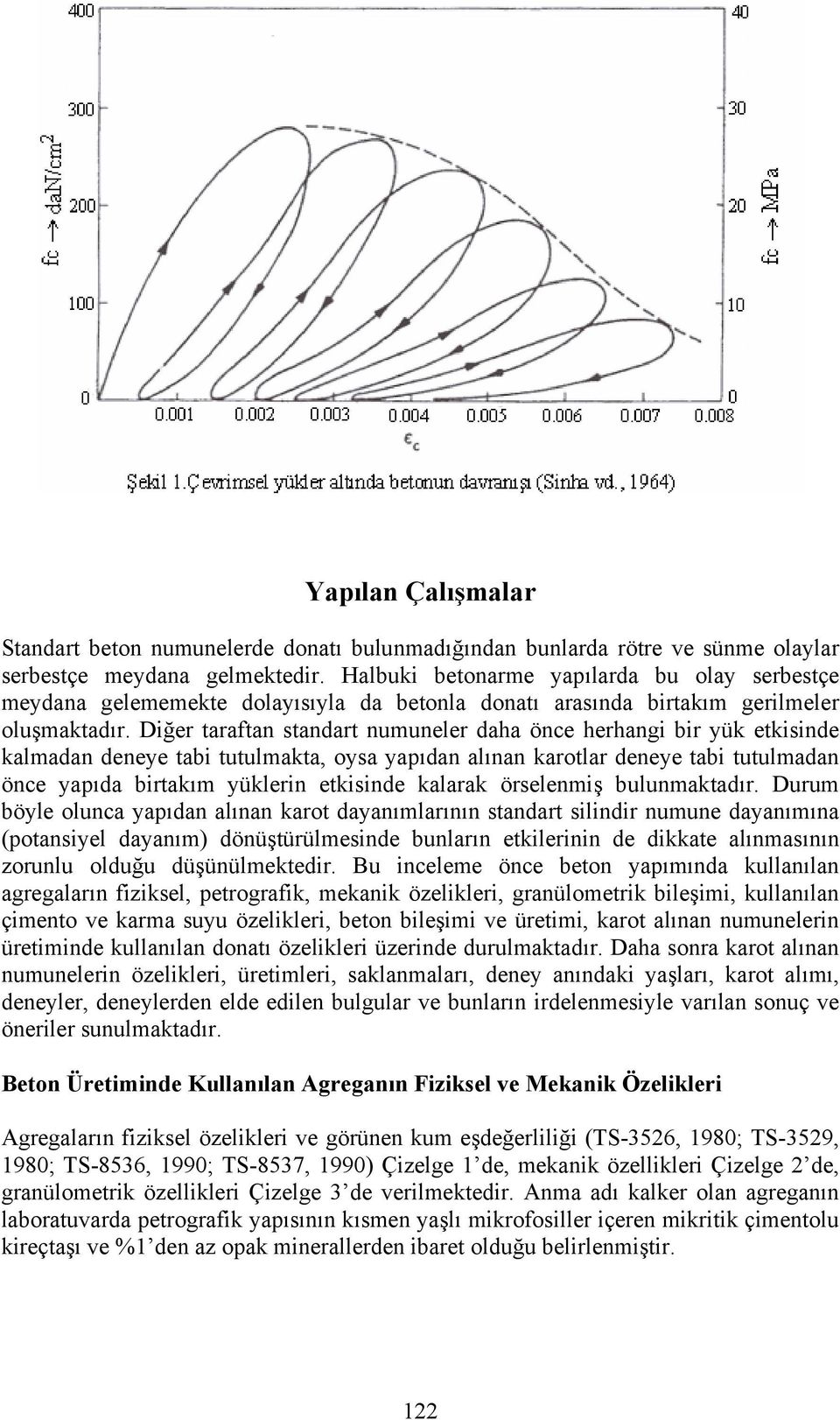 Diğer taraftan standart numuneler daha önce herhangi bir yük etkisinde kalmadan deneye tabi tutulmakta, oysa yapıdan alınan karotlar deneye tabi tutulmadan önce yapıda birtakım yüklerin etkisinde