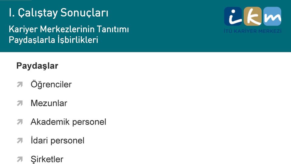 Paydaşlar Öğrenciler Mezunlar