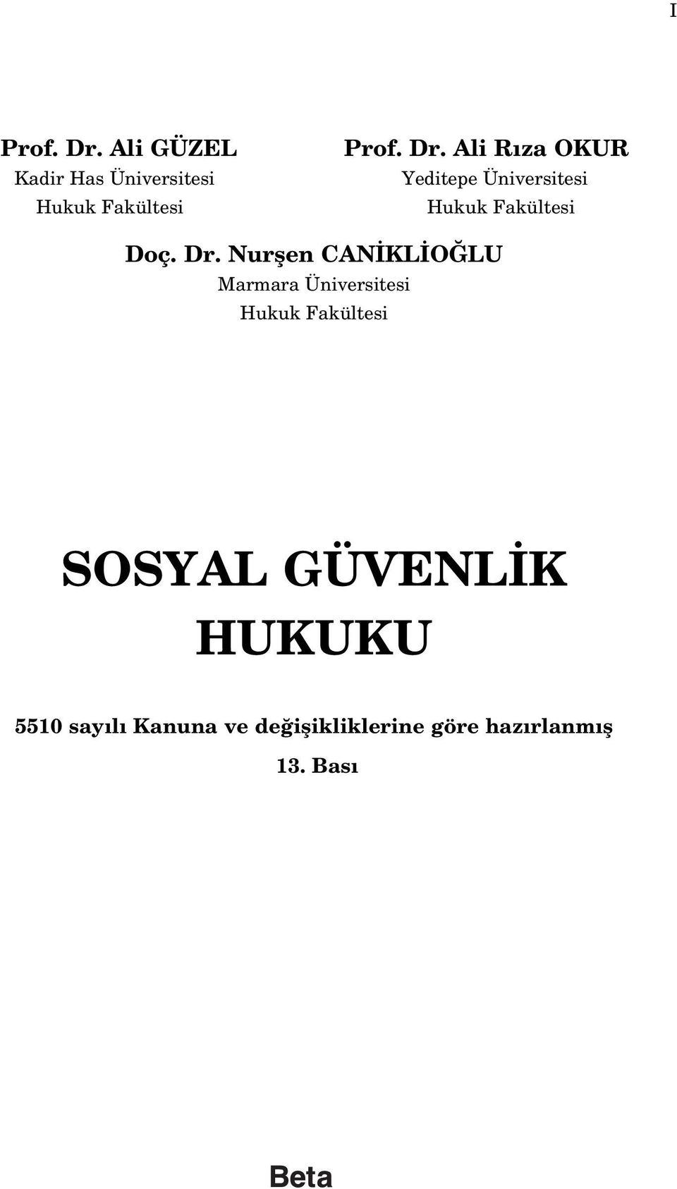 Nurflen CAN KL O LU Marmara Üniversitesi Hukuk Fakültesi SOSYAL